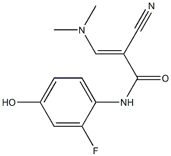 2-cyano-3-(dimethylamino)-N-(2-fluoro-4-hydroxyphenyl)acrylamide