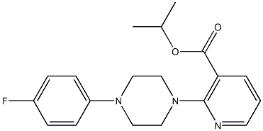 isopropyl 2-[4-(4-fluorophenyl)piperazino]nicotinate Structure