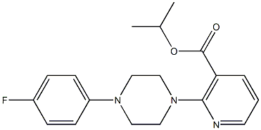 isopropyl 2-[4-(4-fluorophenyl)piperazino]nicotinate 结构式