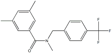 N,3,5-trimethyl-N-[4-(trifluoromethyl)benzyl]benzenecarboxamide Structure