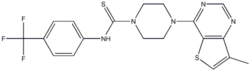  N1-[4-(trifluoromethyl)phenyl]-4-(7-methylthieno[3,2-d]pyrimidin-4-yl)piperazine-1-carbothioamide