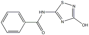 N-(3-hydroxy-1,2,4-thiadiazol-5-yl)benzenecarboxamide Struktur