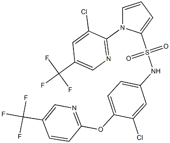 1-[3-chloro-5-(trifluoromethyl)-2-pyridinyl]-N-(3-chloro-4-{[5-(trifluoromethyl)-2-pyridinyl]oxy}phenyl)-1H-pyrrole-2-sulfonamide