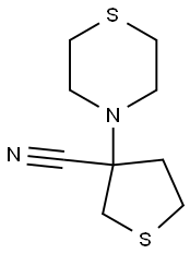  3-(1,4-thiazinan-4-yl)tetrahydrothiophene-3-carbonitrile