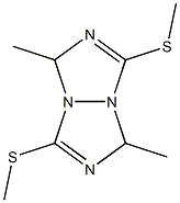 1,4-dimethyl-3,6-di(methylthio)-1H,4H-2,3a,5,6a-tetraazapentalene 化学構造式
