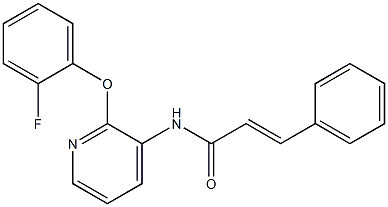 N1-[2-(2-fluorophenoxy)-3-pyridyl]-3-phenylacrylamide Structure