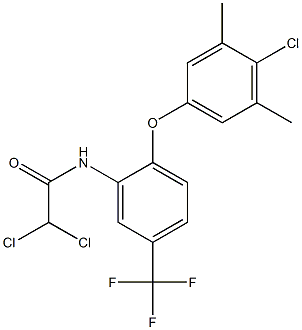  N1-[2-(4-chloro-3,5-dimethylphenoxy)-5-(trifluoromethyl)phenyl]-2,2-dichloroacetamide