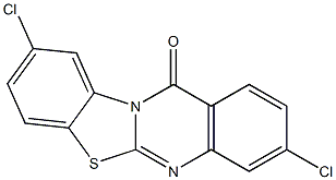 3,9-dichloro-12H-benzo[4,5][1,3]thiazolo[2,3-b]quinazolin-12-one Structure