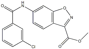  methyl 6-[(3-chlorobenzoyl)amino]-1,2-benzisoxazole-3-carboxylate