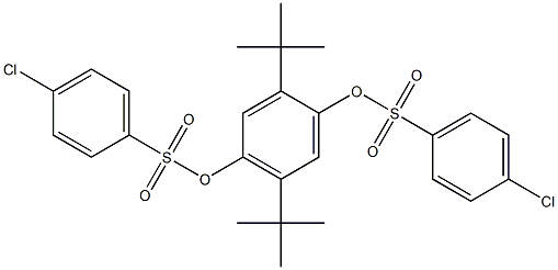 2,5-di(tert-butyl)-4-{[(4-chlorophenyl)sulfonyl]oxy}phenyl 4-chlorobenzene-1-sulfonate