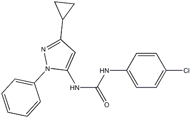 N-(4-chlorophenyl)-N'-(3-cyclopropyl-1-phenyl-1H-pyrazol-5-yl)urea