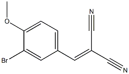 2-[(3-bromo-4-methoxyphenyl)methylene]malononitrile Structure