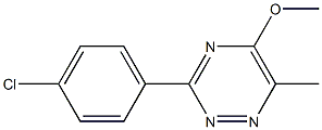 3-(4-chlorophenyl)-6-methyl-1,2,4-triazin-5-yl methyl ether 结构式