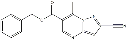 benzyl 2-cyano-7-methylpyrazolo[1,5-a]pyrimidine-6-carboxylate