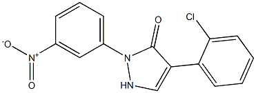 4-(2-chlorophenyl)-2-(3-nitrophenyl)-1,2-dihydro-3H-pyrazol-3-one