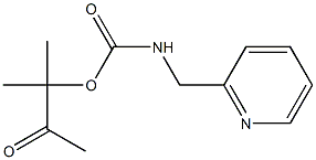 1,1-dimethyl-2-oxopropyl N-(2-pyridylmethyl)carbamate 结构式