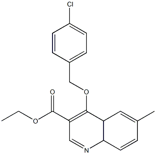 ethyl 4-[(4-chlorobenzyl)oxy]-6-methyl-4a,8a-dihydro-3-quinolinecarboxylate Structure