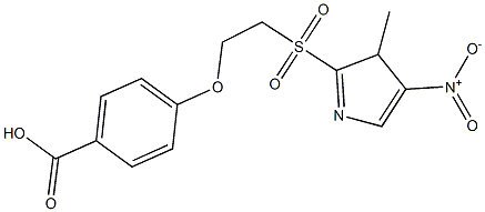 4-{2-[(3-methyl-4-nitro-3H-pyrrol-2-yl)sulfonyl]ethoxy}benzoic acid|