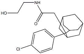 2-[2-(4-chlorophenyl)-2-adamantyl]-N-(2-hydroxyethyl)acetamide