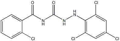 N1-(2-chlorobenzoyl)-2-(2,4,6-trichlorophenyl)hydrazine-1-carboxamide Structure