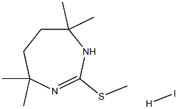 4,4,7,7-tetramethyl-2-(methylthio)-4,5,6,7-tetrahydro-1H-1,3-diazepine hydroiodide,,结构式