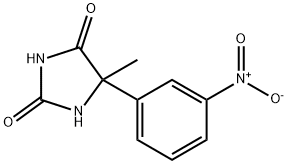 5-methyl-5-(3-nitrophenyl)imidazolidine-2,4-dione, 64464-21-7, 结构式