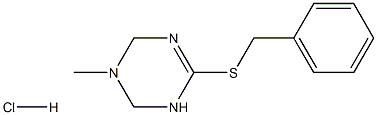 6-(benzylthio)-3-methyl-1,2,3,4-tetrahydro-1,3,5-triazine hydrochloride,,结构式
