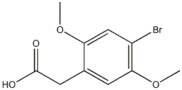 2-(4-bromo-2,5-dimethoxyphenyl)acetic acid,,结构式