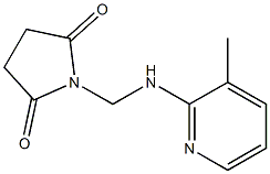 1-{[(3-methyl-2-pyridyl)amino]methyl}pyrrolidine-2,5-dione Structure