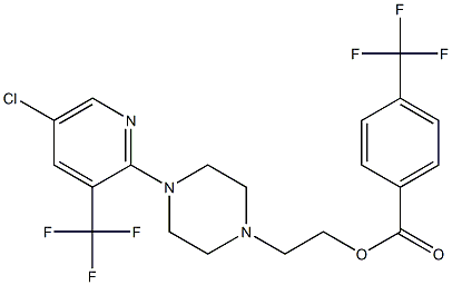 2-{4-[5-chloro-3-(trifluoromethyl)-2-pyridyl]piperazino}ethyl 4-(trifluoromethyl)benzoate|