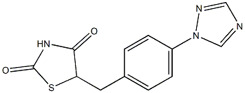 5-[4-(1H-1,2,4-triazol-1-yl)benzyl]-1,3-thiazolane-2,4-dione Structure