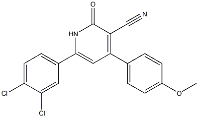 6-(3,4-dichlorophenyl)-4-(4-methoxyphenyl)-2-oxo-1,2-dihydro-3-pyridinecarbonitrile