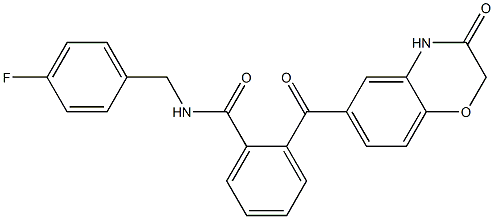 N-(4-fluorobenzyl)-2-[(3-oxo-3,4-dihydro-2H-1,4-benzoxazin-6-yl)carbonyl]benzenecarboxamide