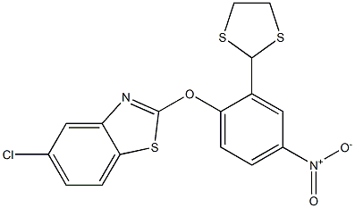 5-chloro-2-[2-(1,3-dithiolan-2-yl)-4-nitrophenoxy]-1,3-benzothiazole