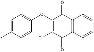 2-chloro-3-(4-methylphenoxy)-1,4-dihydronaphthalene-1,4-dione|