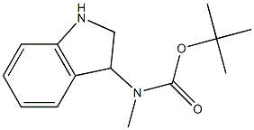 tert-butyl 2,3-dihydro-1H-indol-3-ylmethylcarbamate 结构式