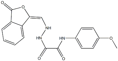  N-(4-methoxyphenyl)-2-oxo-2-(2-{[3-oxo-2-benzofuran-1(3H)-yliden]methyl}hydrazino)acetamide