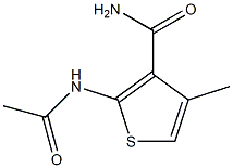 2-(acetylamino)-4-methylthiophene-3-carboxamide Struktur