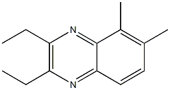 2,3-diethyl-5,6-dimethylquinoxaline,,结构式