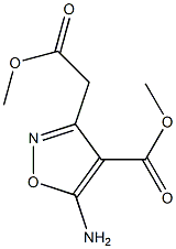 methyl 5-amino-3-(2-methoxy-2-oxoethyl)isoxazole-4-carboxylate 结构式