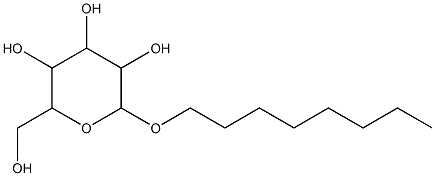 2-(hydroxymethyl)-6-(octyloxy)tetrahydro-2H-pyran-3,4,5-triol 结构式