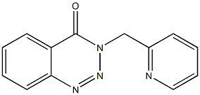 3-(2-pyridinylmethyl)-1,2,3-benzotriazin-4(3H)-one 结构式