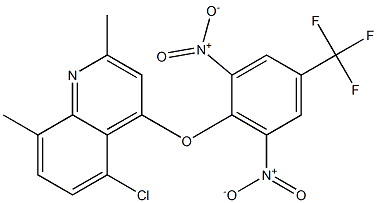 5-chloro-4-[2,6-dinitro-4-(trifluoromethyl)phenoxy]-2,8-dimethylquinoline|