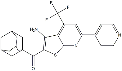  1-adamantyl[3-amino-6-(4-pyridinyl)-4-(trifluoromethyl)thieno[2,3-b]pyridin-2-yl]methanone