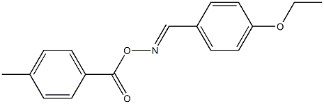 N-[(E)-(4-ethoxyphenyl)methylidene]-N-[(4-methylbenzoyl)oxy]amine Struktur