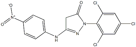  3-(4-nitroanilino)-1-(2,4,6-trichlorophenyl)-4,5-dihydro-1H-pyrazol-5-one