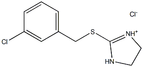  2-[(3-chlorobenzyl)thio]-4,5-dihydro-1H-imidazol-3-ium chloride