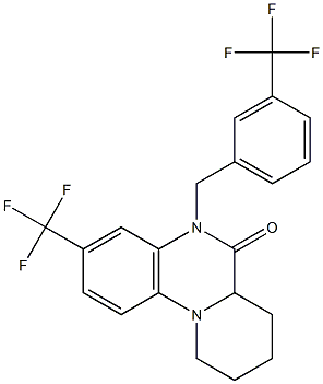  3-(trifluoromethyl)-5-[3-(trifluoromethyl)benzyl]-7,8,9,10-tetrahydro-5H-pyrido[1,2-a]quinoxalin-6(6aH)-one