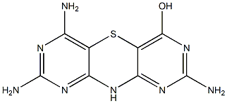 2,6,8-triamino-10H-dipyrimido[5,4-b:4,5-e][1,4]thiazin-4-ol 结构式