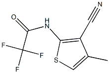 N1-(3-cyano-4-methyl-2-thienyl)-2,2,2-trifluoroacetamide Struktur